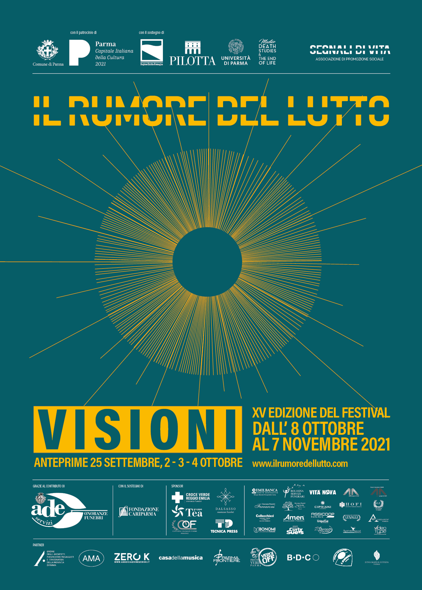 poster - Festival il Rumore del Lutto - Parma